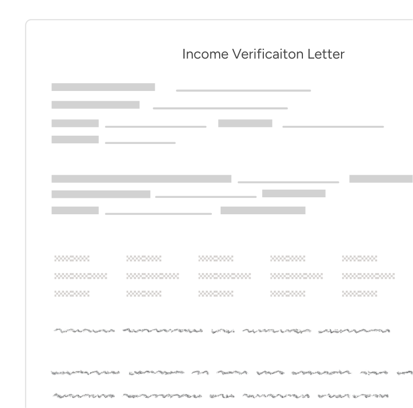 Income Verification